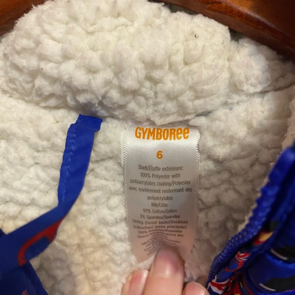 Gymboree Boys' London Puffer Jacket Full Zip Sherpa Lined Size 6